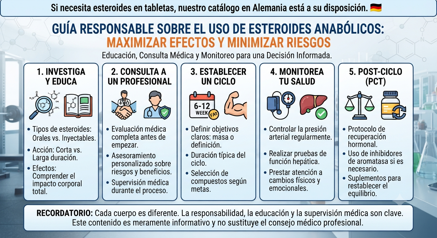 Cómo Tomar Esteroides de Manera Responsable