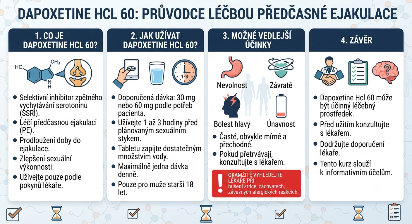 Dapoxetine Hcl 60 Kurz – Vše, co potřebujete vědět