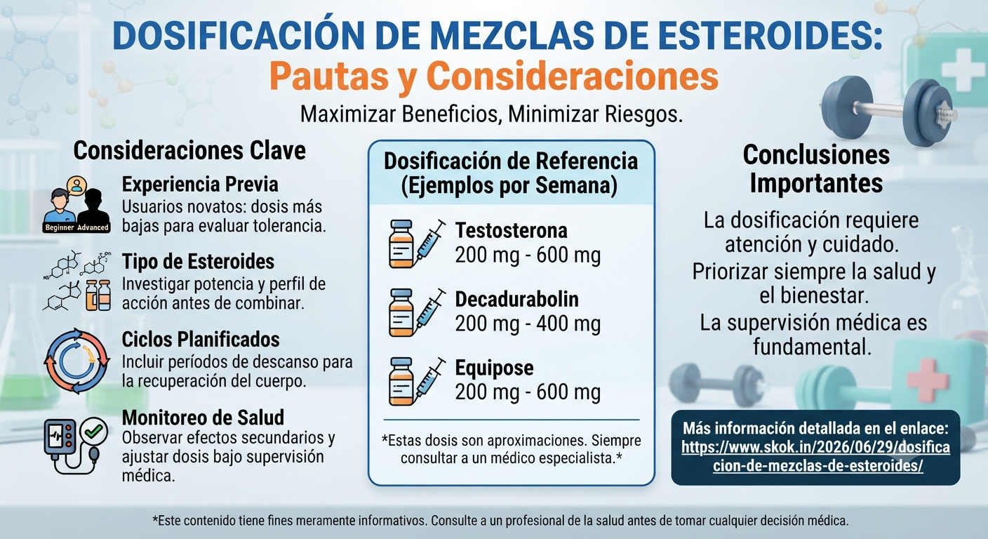 Dosificación de Mezcla de Esteroides