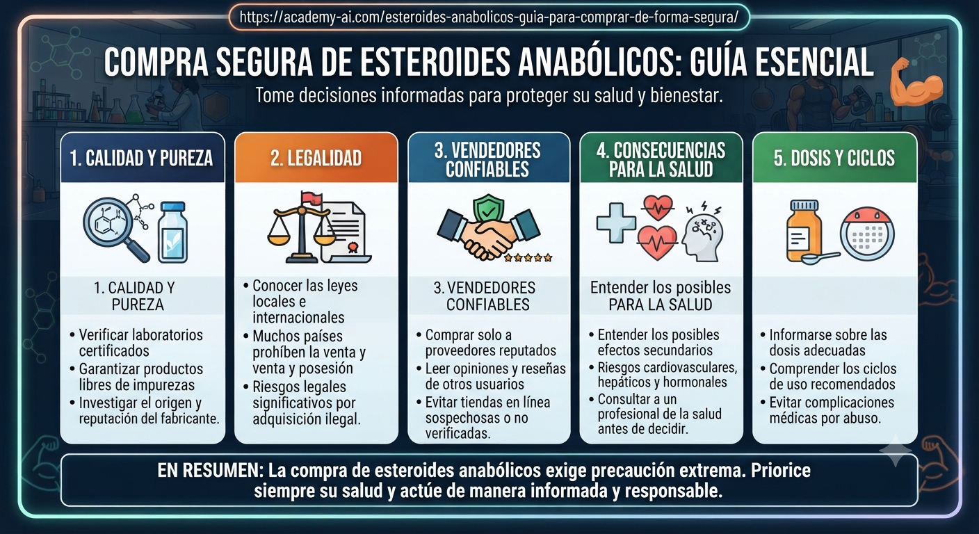 Esteroides Anabólicos: Guía Completa para Comprar de Forma Segura