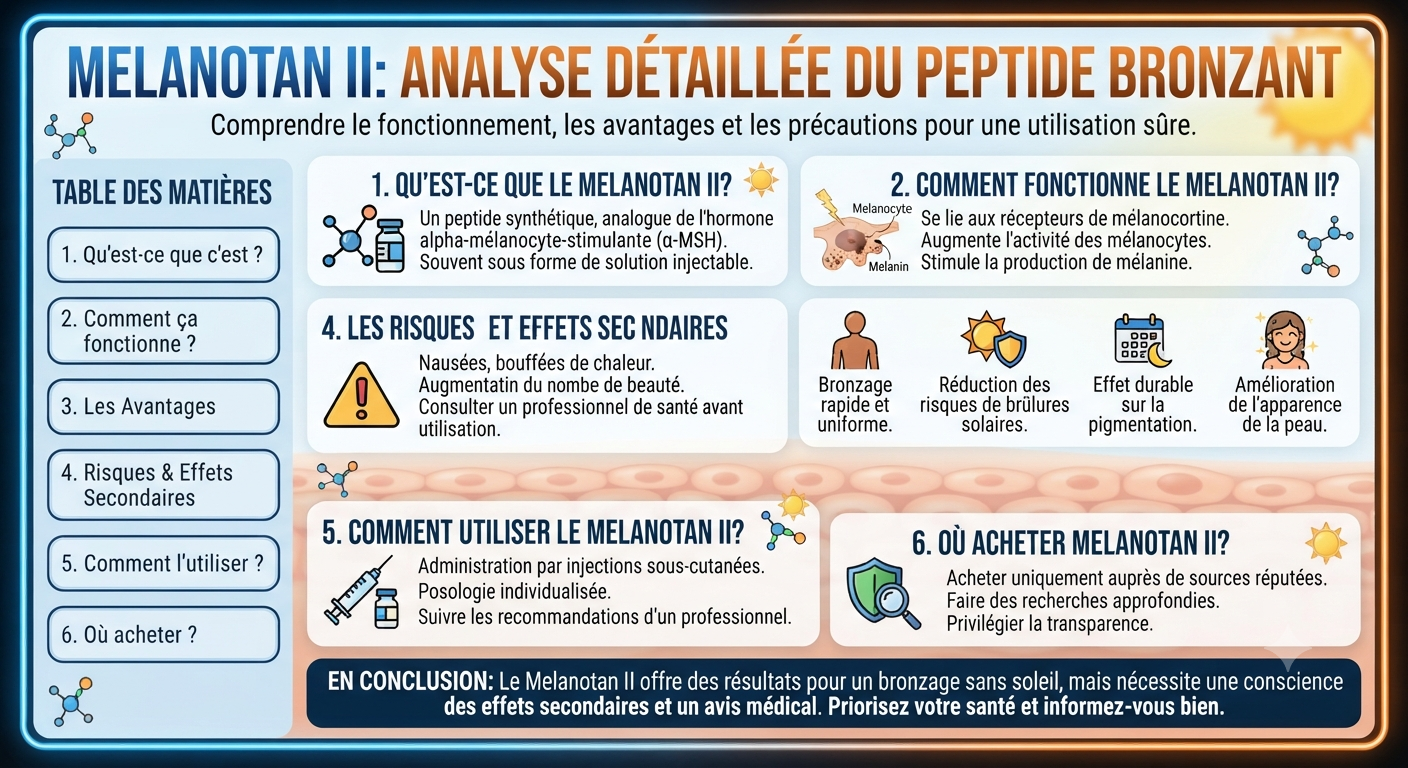 Melanotan II : Guide Complet sur son Utilisation et son Achat