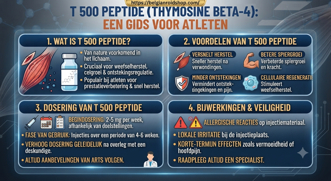 T 500 Peptide Dosering: Een Gids voor Atleten in België