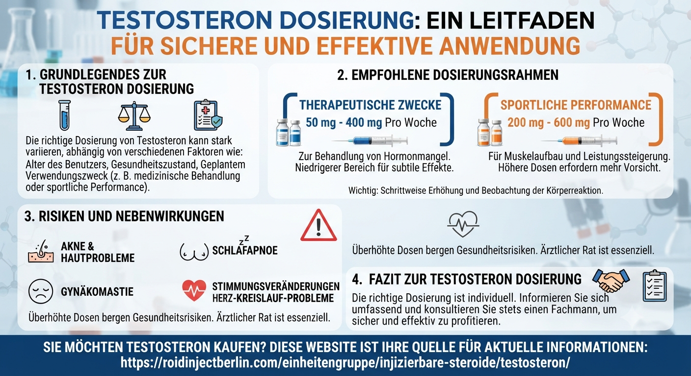 Testosteron Dosierung: Alles, was Sie wissen müssen
