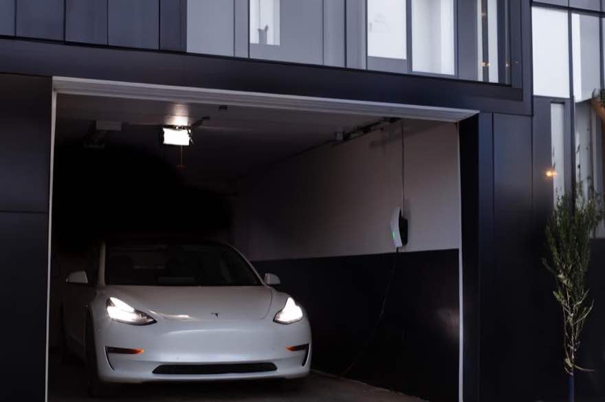 EV charger installed in a Livermore garage, a common trigger for adding an electrical sub-panel